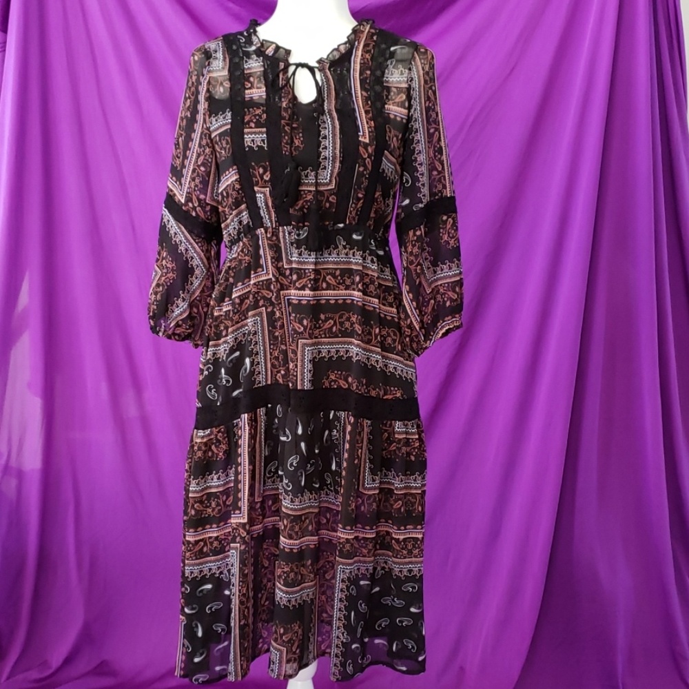 Mimi Chica Boho Tie Front Dress